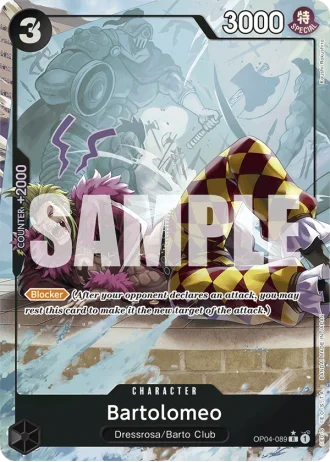 Bartolomeo (OP04-089) (Full Art) — One Piece The Best (PRB01)