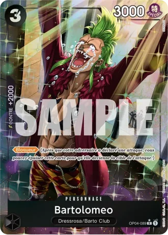 Bartolomeo (OP04-089) (Reprint) — ONE PIECE CARD THE BEST (PRB01)