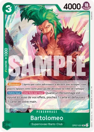 Bartolomeo (OP07-031) (Pirate Foil) — ONE PIECE CARD THE BEST vol.2 (PRB02)