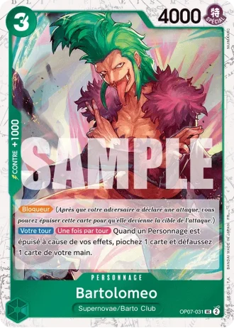 Bartolomeo (OP07-031) (Reprint) — ONE PIECE CARD THE BEST vol.2 (PRB02)