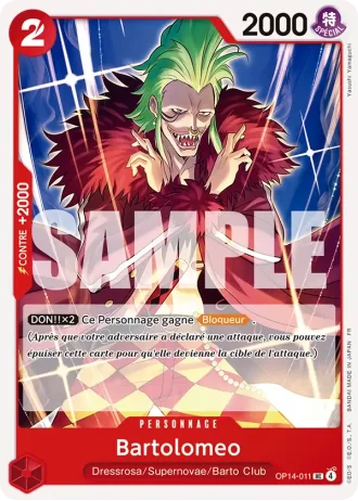 Bartolomeo (OP14-011) — Les Sept de la Mer d'Azur (OP14-EB04)