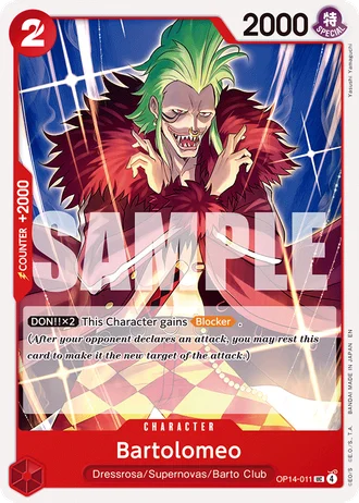 Bartolomeo (OP14-011) — The Azure Sea's Seven (OP14-EB04)