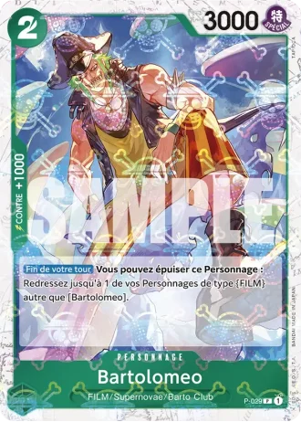 Bartolomeo (P-029) (Jolly Roger Foil) — ONE PIECE CARD THE BEST (PRB01)