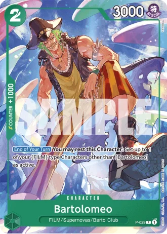 Bartolomeo (P-029) (Reprint) — One Piece The Best (PRB01)