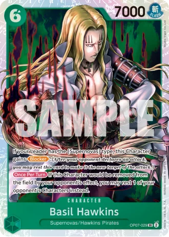 Basil Hawkins (OP07-029) (Reprint) — One Piece Card The Best Vol.2(PRB02)