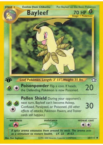 Bayleef #28 — Neo Genesis