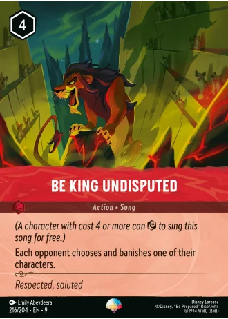 Be King Undisputed #216/204 — Fabled