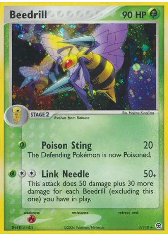 Beedrill #1/112 — EX RossoFuoco e VerdeFoglia