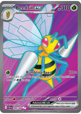 Beedrill ex #098/86 — Chaos Rising