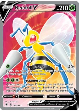 Beedrill V #160/189 — Lucentezza Siderale