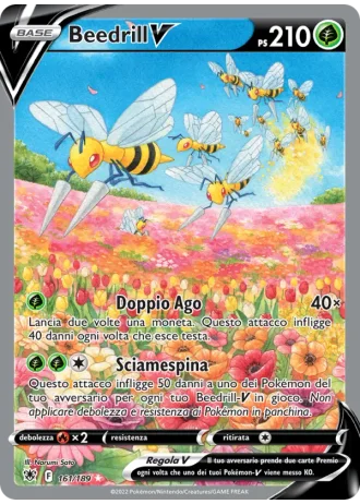 Beedrill V #161/189 — Lucentezza Siderale