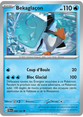 Bekaglaçon #048/193 — Évolutions à Paldea