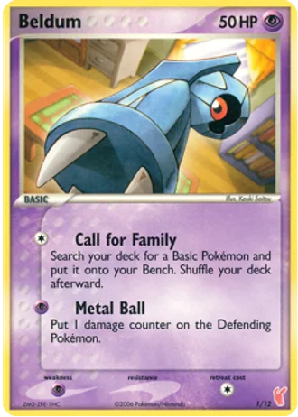 Beldum #1 — EX trainer Kit 2 (Plusle)