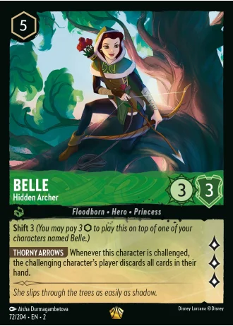 Belle - Hidden Archer #72/204 — Rise of the Floodborn