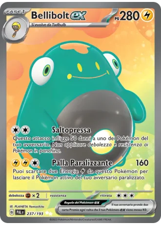 Bellibolt ex #237/193 — Evoluzioni a Paldea