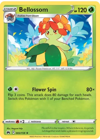 Bellossom #003/159 — Crown Zenith