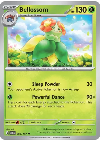 Bellossom #003/197 — Obsidian Flames