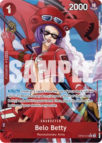 Belo Betty (OP05-015) (Alternative Art) — One Piece The Best (PRB01)