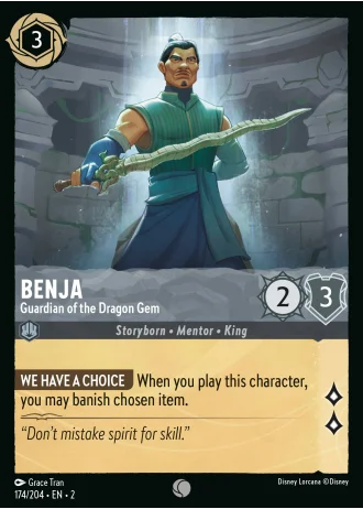 Benja - Guardian of the Dragon Gem #174/204 — Rise of the Floodborn