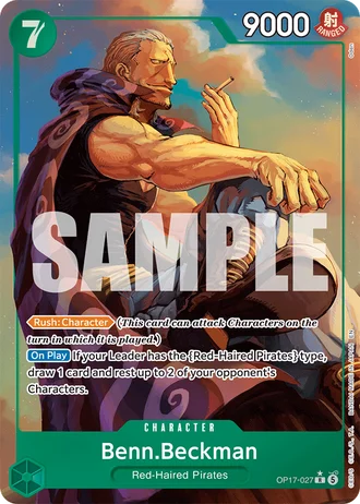 Benn.Beckman (OP17-027) (Alternative Art) — The World's Strongest Warriors (OP17)