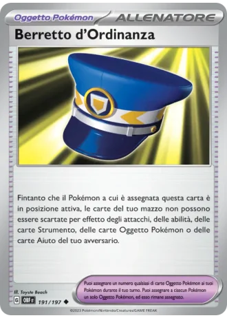 Berretto d'Ordinanza #191 — Ossidiana Infuocata