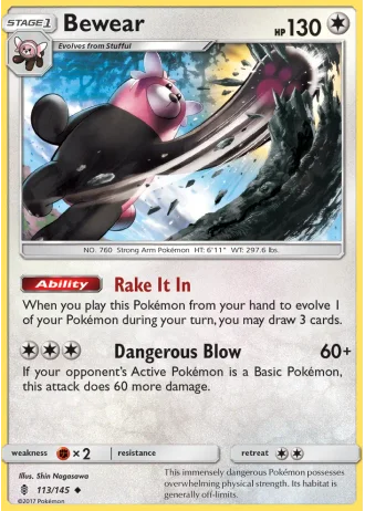 Bewear #113/145 — Guardians Rising