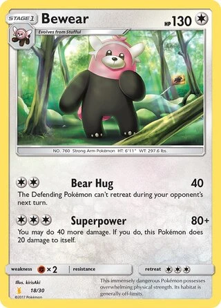 Bewear #18 — SM trainer Kit (Alolan Raichu)
