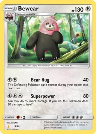 Bewear #18 — SM trainer Kit (Alolan Raichu)