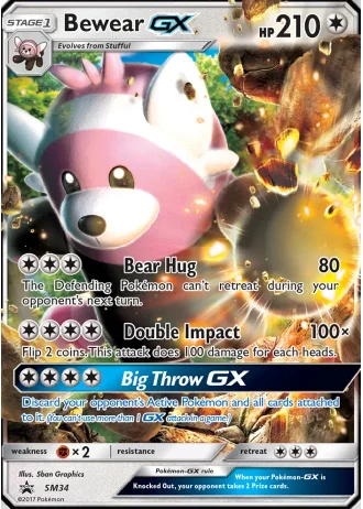 Bewear GX SM34 — Sun & Moon Promos