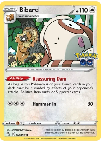 Bibarel #060/78 — Pokémon GO