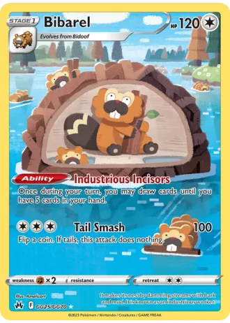 Bibarel GG25/70 — Galarian Gallery (Crown Zenith)