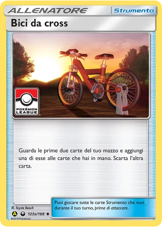 Bici da cross #123a — Carta alternativa A gialla