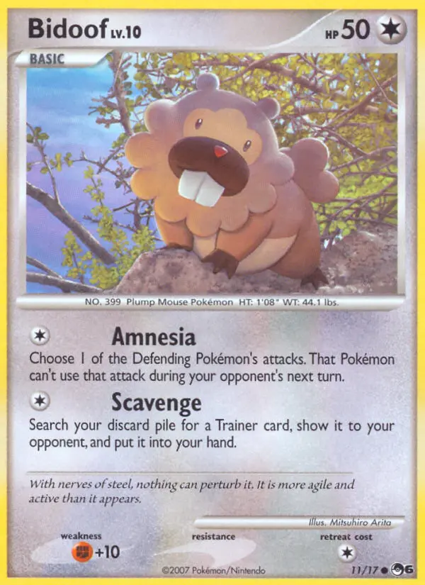 Bidoof #11 — POP Series 6