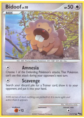 Bidoof #11 — POP Series 6