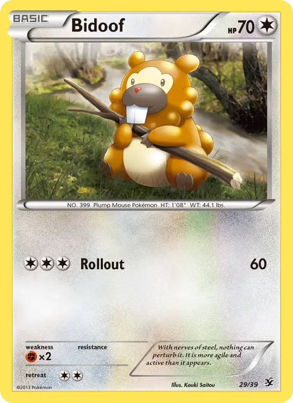 Bidoof #29 — Kalos Starter Set