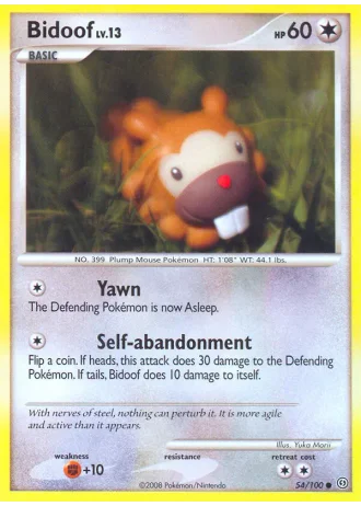 Bidoof #54/100 — Fronte di Tempesta