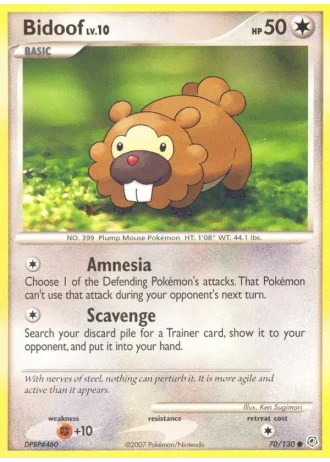 Bidoof #70 — Diamond & Pearl