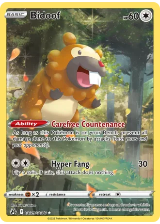 Bidoof GG29/70 — Galarian Gallery (Crown Zenith)