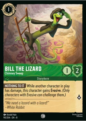 Bill the Lizard - Chimney Sweep #90/204 — Reign of Jafar