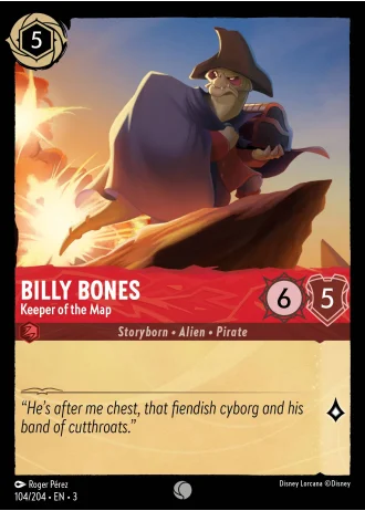 Billy Bones - Keeper of the Map #104/204 — Into the Inklands