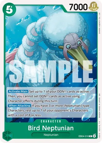 Bird Neptunian (EB04-016) — The Azure Sea's Seven (OP14-EB04)