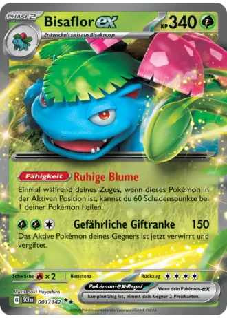 Bisaflor ex #001/142 — Stellarkrone