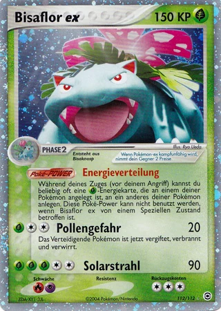 Bisaflor ex #112 — EX Feuerrot & Blattgrün