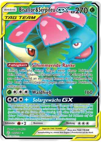 Bisaflor & Serpifeu GX #210 — Welten im Wandel
