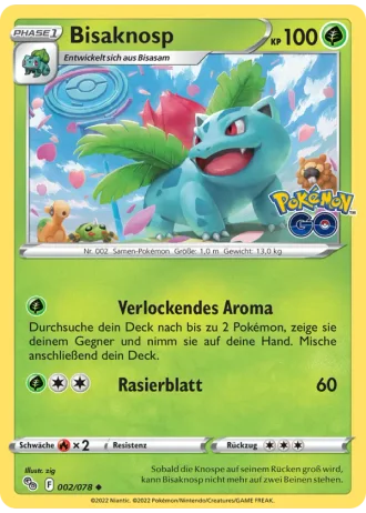 Bisaknosp #002/78 — Pokémon GO