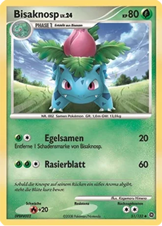 Bisaknosp #51/132 — Rätselhafte Wunder