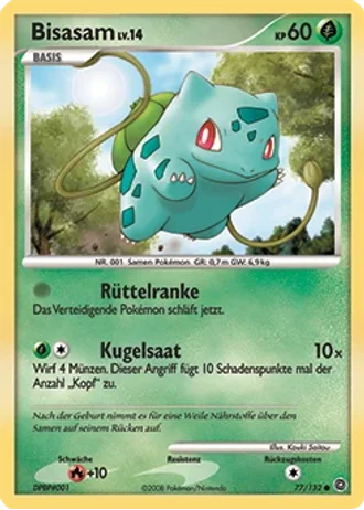 Bisasam #77/132 — Rätselhafte Wunder