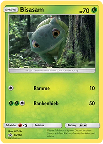 Bisasam SM198 — Sonne & Mond Promos