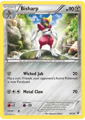 Bisharp #20/39 — Kalos Starter Set