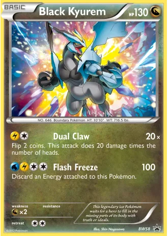 Black Kyurem BW58 — Black & White Promos